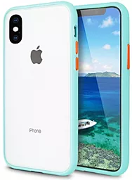 Чехол 1TOUCH AVENGER для Apple iPhone XS Max Light Blue-Orange