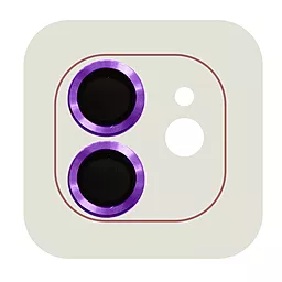 Защитное стекло Epik Metal Classic на камеру для Apple iPhone 12 / 12 mini / 11 Purple