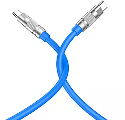 Кабель USB PD WK WDC-188 Wingle Series 100w 5a USB Type-C - Type-C cable blue - миниатюра 3