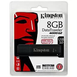 Флешка Kingston 8GB DataTraveler 4000 G2 Metal Black USB 3.0 (DT4000G2/8GB) - мініатюра 5