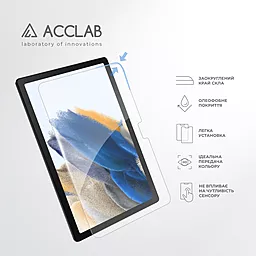 Защитное стекло ACCLAB Full Glue для Samsung Tab A8 2021/X200/X205 10.5" Black - миниатюра 5
