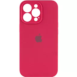 Чехол Silicone Case Full Camera для Apple IPhone 14 Pro Rose Red