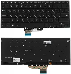 Клавіатура для ноутбуку Asus X430 series з підсвіткою клавіш без рамки Black