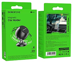 Автодержатель магнитный Borofone BH41 Black - миниатюра 3