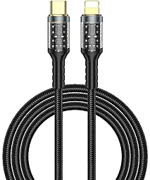 Кабель USB PD WIWU Wi-C016 30w 3a 1.2m USB Type-C - Lightning cable black - миниатюра 2