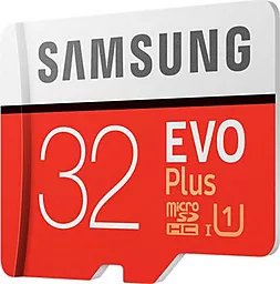 Карта памяти Samsung microSDHC 32GB Evo Plus Class 10 UHS-I U1 + SD-адаптер (MB-MC32GA) - миниатюра 4