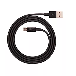 USB Кабель JUST Simple Micro USB Cable Black (MCR-SMP10-BLCK) - мініатюра 3