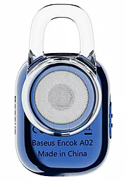 Блютуз гарнитура Baseus A02 Encok Mini Wireless Earphone Blue (NGA02-03) - миниатюра 3