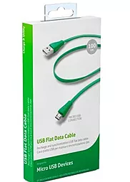 Кабель USB Cellular Line micro USB Cable Green (USBDATACMICROUSBG) - миниатюра 2