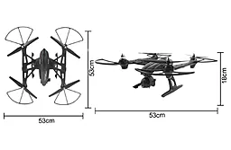 Квадрокоптер на радиоуправлении JXD 507W 550мм HD WiFi - миниатюра 4