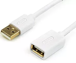 Кабель (шлейф) Atcom USB 2.0 AM/AF 0.8м White