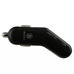 Автомобільний зарядний пристрій Baseus 2USB Car charger 2.4A Black (flyest series) - мініатюра 7