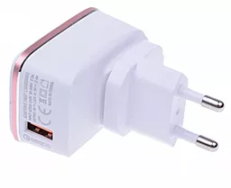Сетевое зарядное устройство с быстрой зарядкой LDNio QС 2.0 USB 2.4A + micro USB Cable White (DL-A1204Q) - миниатюра 4