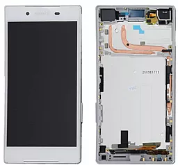 Дисплей Sony Xperia Z5 Dual (E6633, E6683) с тачскрином и рамкой, оригинал, White