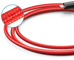 Кабель USB Trust Powerline+ V3 Lightning 0.9м Red - миниатюра 5