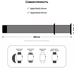 Комплект ремешок ArmorStandart Sport Band (3 Straps) для Apple Watch 38mm/40mm/41mm Light Grey (ARM51937) - миниатюра 4