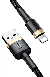 Кабель USB Baseus Kevlar 2M Lightning Cable Black/Gold (CALKLF-CV1) - миниатюра 3