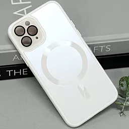 Чехол Epik TPU+Glass Sapphire Midnight with MagSafe для Apple iPhone 11 Pro White - миниатюра 3