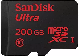 Карта памяти SanDisk microSDXC 200GB Ultra Class 10 UHS-I + SD-адаптер (SDSDQUAN-200G-G4A) - миниатюра 2