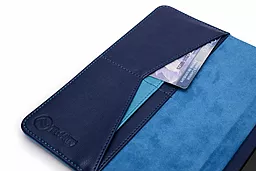 Чехол для планшета Tuff-Luv Manhattan Leather Case Cover with Sleep Function for Apple iPad Mini Navy / Sky Blue (I7_23) - миниатюра 6