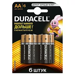 Батарейки Duracell AA/LR06 Duralock Basic 6шт