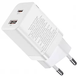 Сетевое зарядное устройство с быстрой зарядкой Baseus Super Si Pro Quick Charger 30W USB-A-C White (CCSUPP-E02) - миниатюра 2