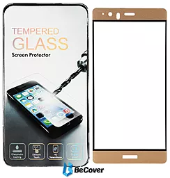 Защитное стекло BeCover 3D Full Cover Huawei Ascend P9 Plus Gold (700862)