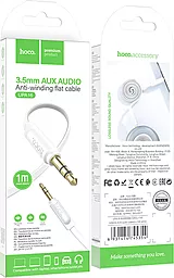 Аудио кабель Hoco UPA16 AUX mini Jack 3.5mm M/M Cable 1 м white - миниатюра 3