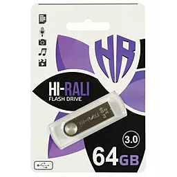 Флешка Hi-Rali Shuttle Series 64GB USB 3.0 (HI-64GB3SHSL) Silver