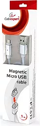USB Кабель Cablexpert Magnetic micro USB Cable White (CC-USB2-AMmUMM-1M) - мініатюра 4