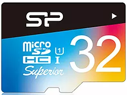 Карта памяти Silicon Power microSDHC 32GB Superior COLOR Class 10 UHS-I U1 + SD-адаптер (SP032GBSTHDU1V20SP) - миниатюра 2