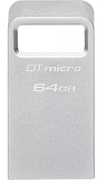 Флешка Kingston 64 GB DataTraveler Micro USB 3.2 Metal (DTMC3G2/64GB) - миниатюра 2