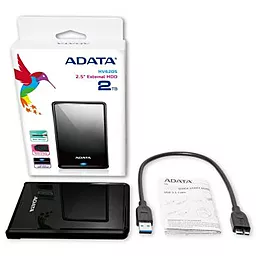 Внешний жесткий диск ADATA Classic HV620S 2TB (AHV620S-2TU3-CBK) Black - миниатюра 5