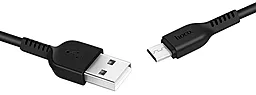 Кабель USB Hoco X20 Flash Charged 3M micro USB Cable Black - миниатюра 2