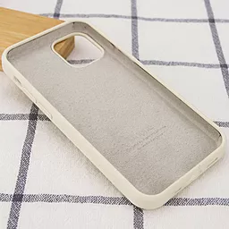 Чехол Silicone Case Full для Apple iPhone 15 Pro Antique White - миниатюра 3