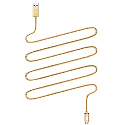 USB Кабель JUST Copper Micro USB Cable Gold (MCR-CPR05-GLD) - мініатюра 2