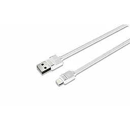 USB Кабель LDNio Lightning flat 2.1A White (LS10) - мініатюра 3