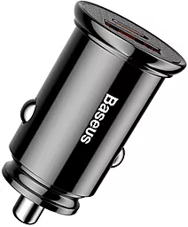 Автомобильное зарядное устройство с быстрой зарядкой Baseus Circular Metal PPS Quick Charger 30W Black - миниатюра 2