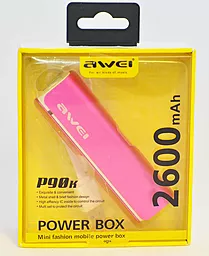 Повербанк Awei P90k 2600 mAh Pink - миниатюра 2