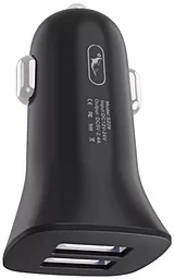 Автомобильное зарядное устройство SkyDolphin SZ09L 15w QC3.0 2xUSB-A ports car charger + Lightning cable black (AZP-000109) - миниатюра 2