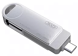 Флешка XO DK03 USB3.0 + Type-С 32 GB Silver - миниатюра 2