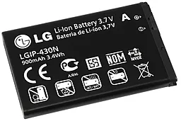 Аккумулятор LG GW300 / LGIP-430N (900 mAh) 12 мес. гарантии - миниатюра 3