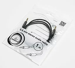 Аудио кабель Cablexpert AUX mini Jack 3.5mm M/M Cable 1 м black (CCAP-444-1M) - миниатюра 4