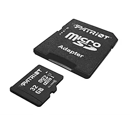Карта пам'яті Patriot microSDHC 32GB Class 10 UHS-I U1 + SD-адаптер (PSF32GMCSDHC10) - мініатюра 2
