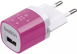 Мережевий зарядний пристрій Belkin Mixit Home Charger 1A Pink (BK017E / F8J017_HC) - мініатюра 2