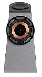 Беспроводное (индукционное) зарядное устройство EasyLife S08 Ultra-Thin 3-in-1 15w wireless charger black - миниатюра 2