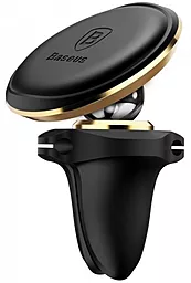 Автотримач магнітний Baseus Small Ears Series Magnetic Car Air Vent Mount with Cable Clip Gold (SUGX-A0V)