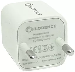 Сетевое зарядное устройство Florence 1A + micro USB Cable White (FL-1000-WM) - миниатюра 2
