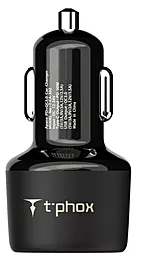 Автомобильное зарядное устройство с быстрой зарядкой T-PHOX Fast Charge 48W Type-C PD 30W+QC 3.0 18W Black - миниатюра 3
