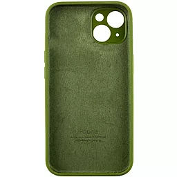 Чехол Silicone Case Full Camera для Apple iPhone 15 Plus Dark Olive - миниатюра 2